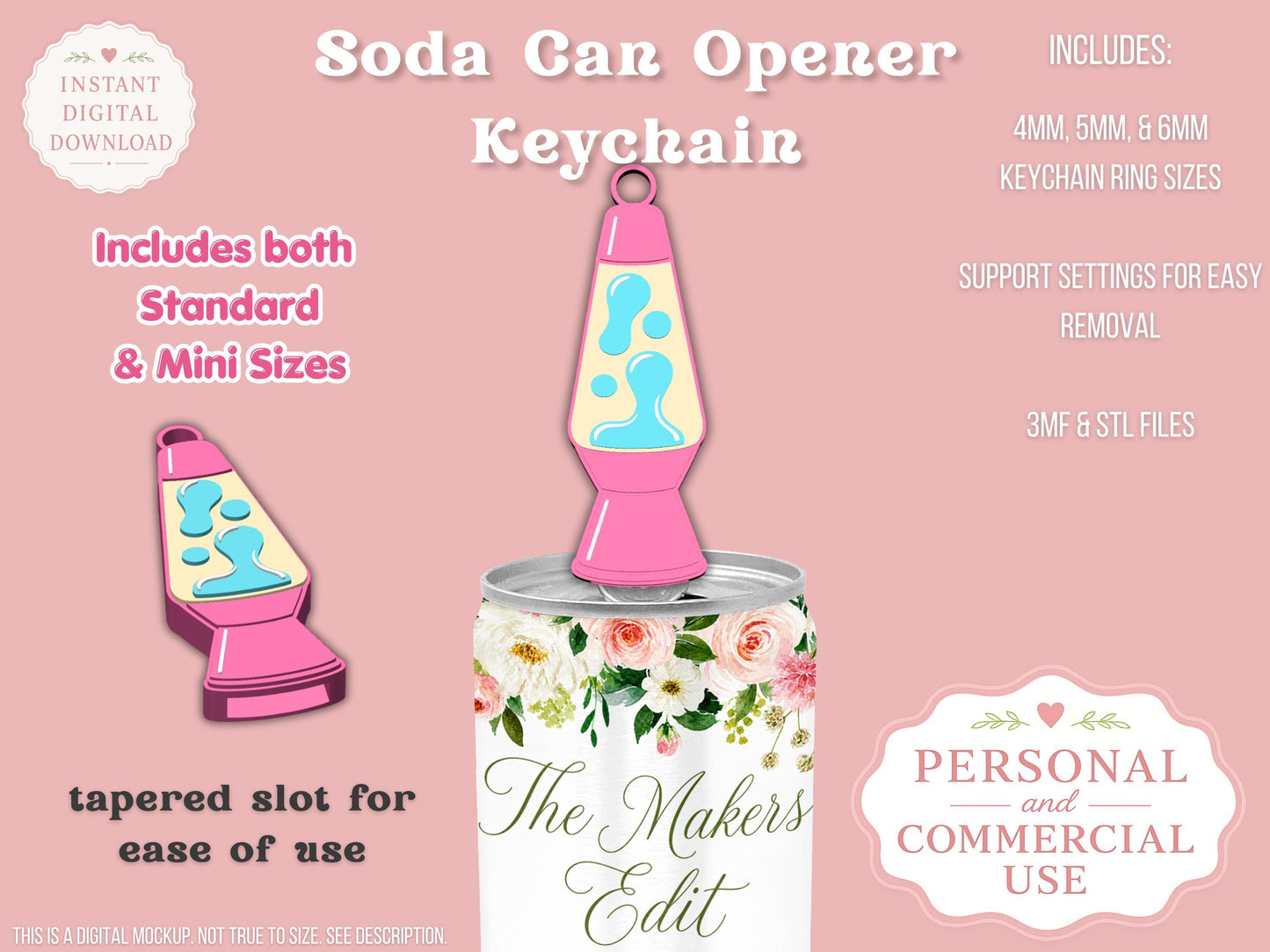Groovy Lava Lamp - Can Tab Opener - Digital File