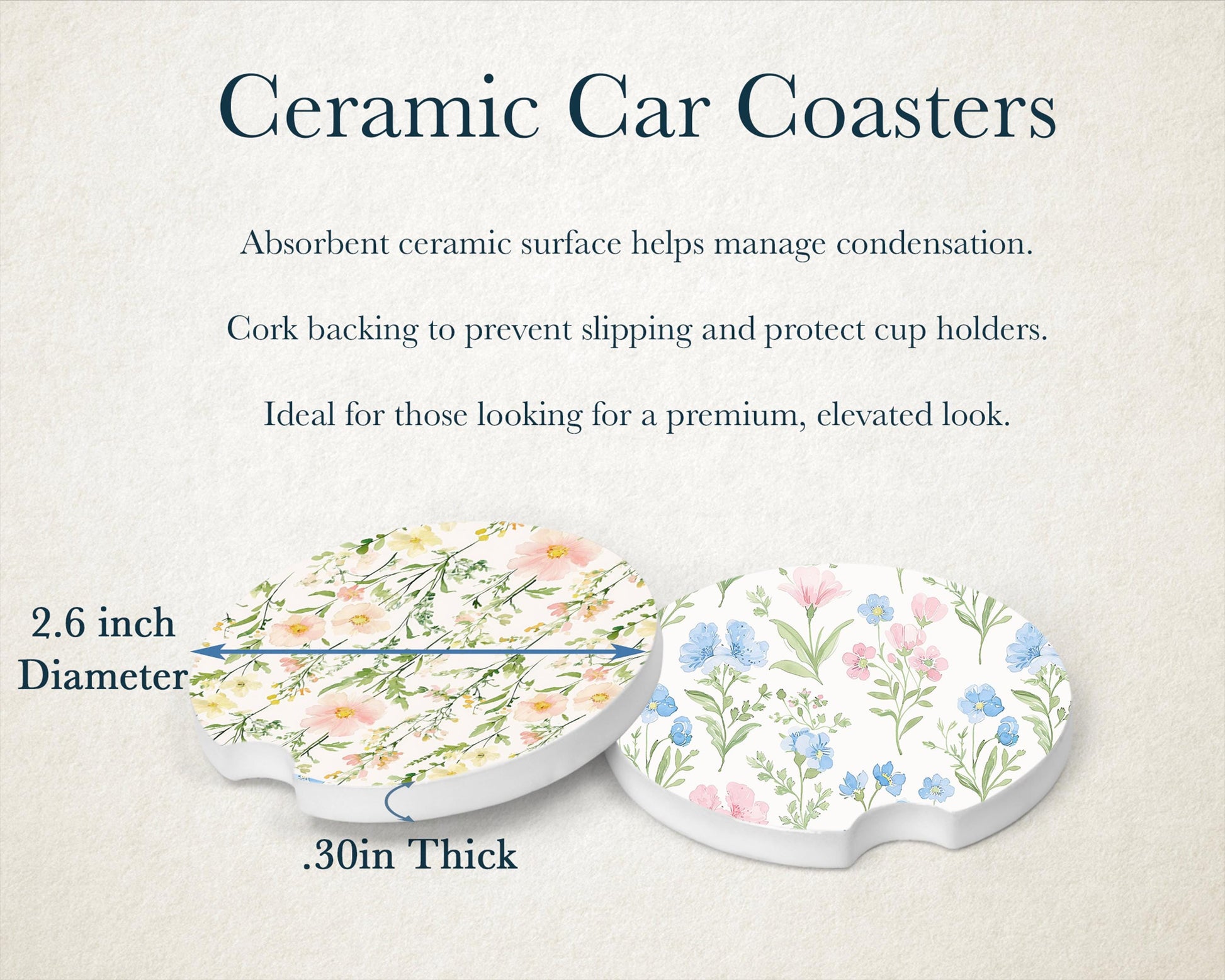 Car Accessories | Front License Plate, License Plate Frame, and Car Coasters | Brook Trout Mountain Scene