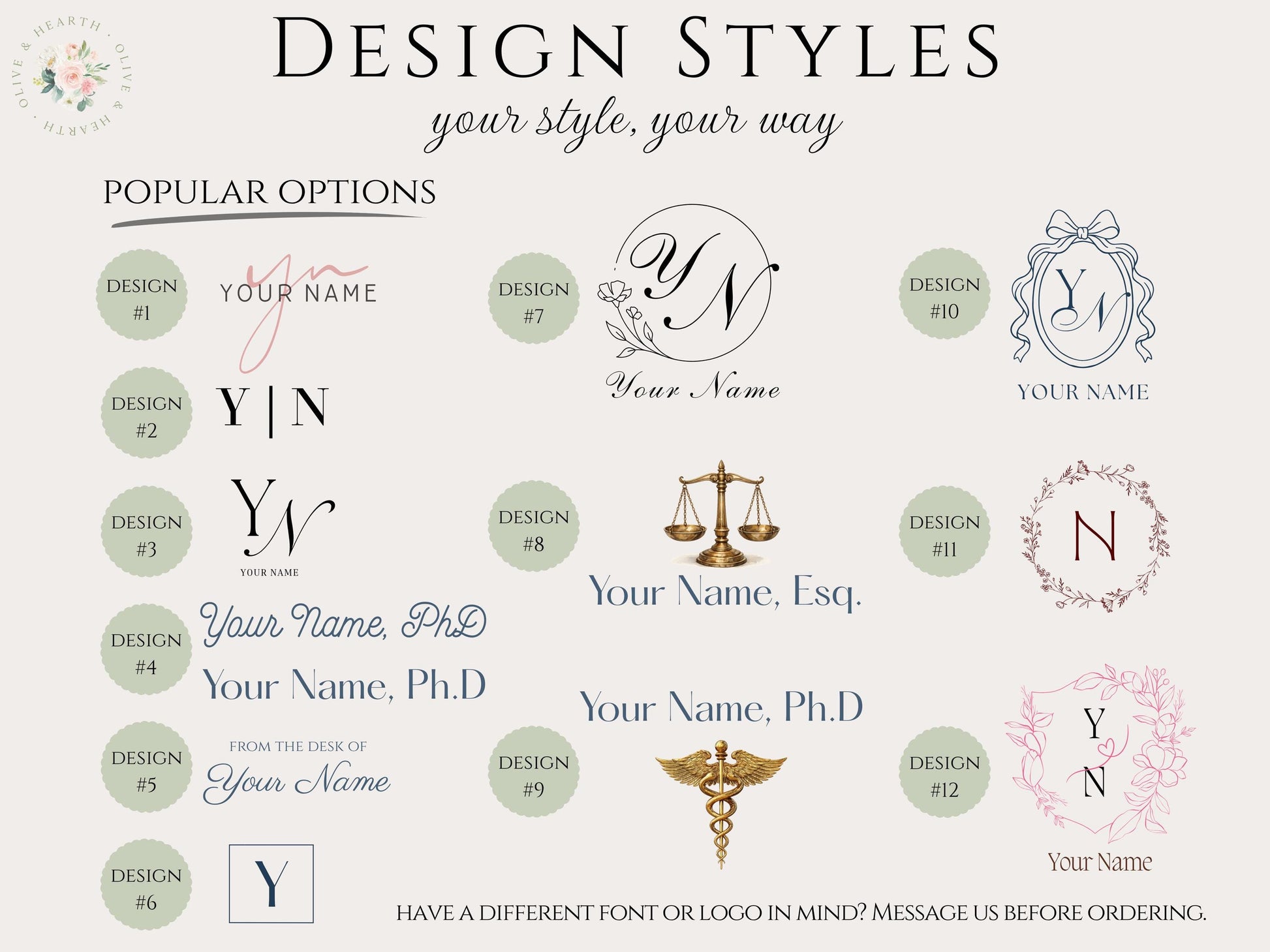 Custom Floral Notepad | 50 and 100 Sheets | Dusty Rose Tulip Flowers | Mother's Day Gift Idea