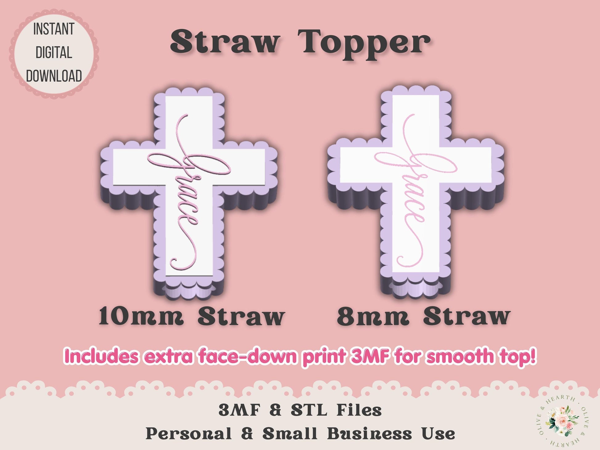 Scalloped Cross Grace