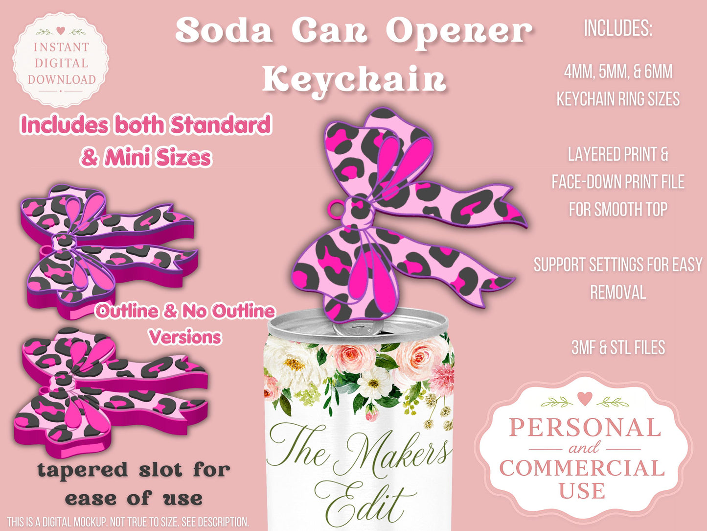 Leopard Print Coquette Bow
