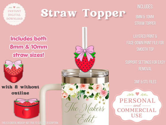 Strawberry Coquette Bow