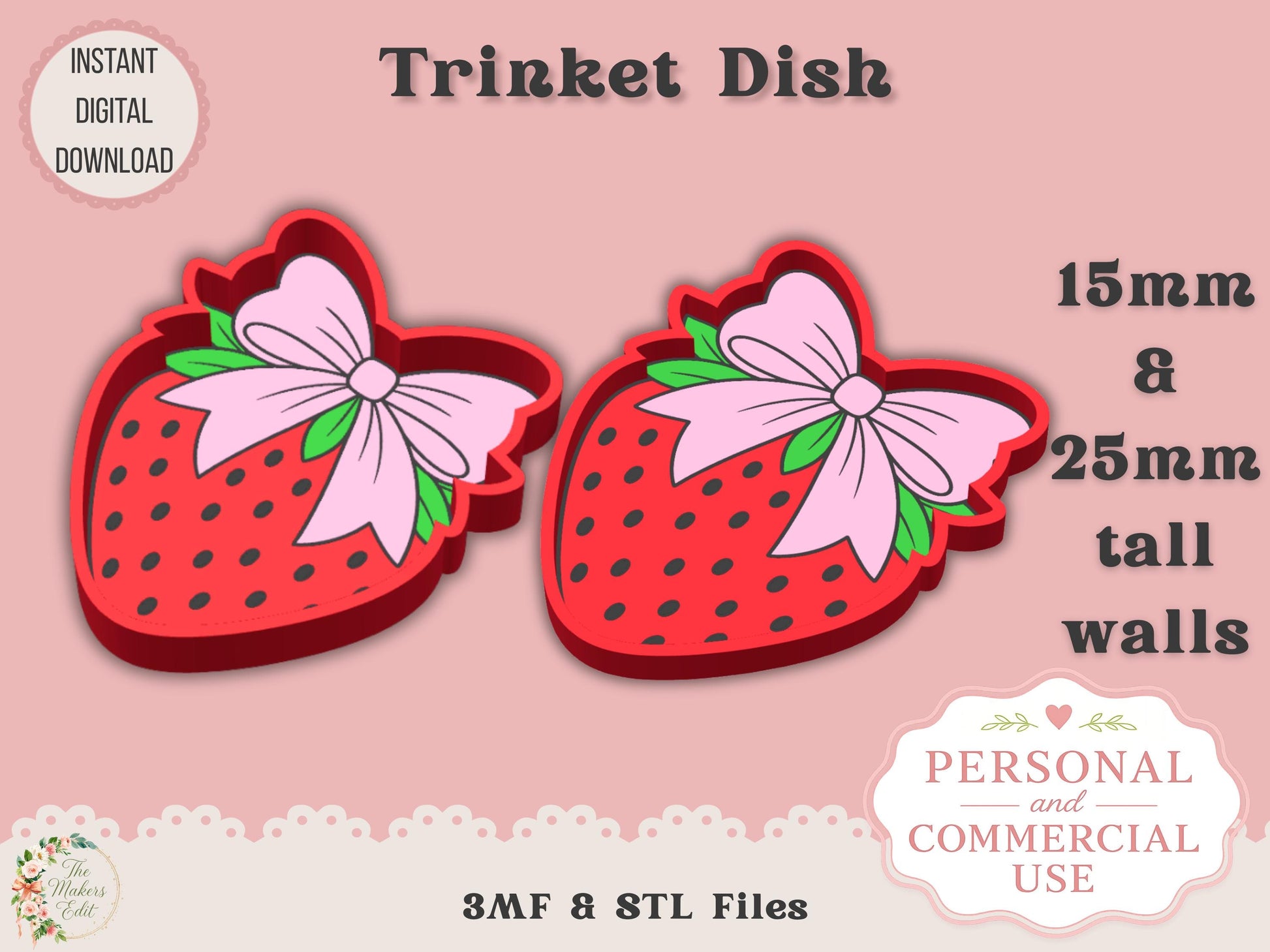 Strawberry with Bow