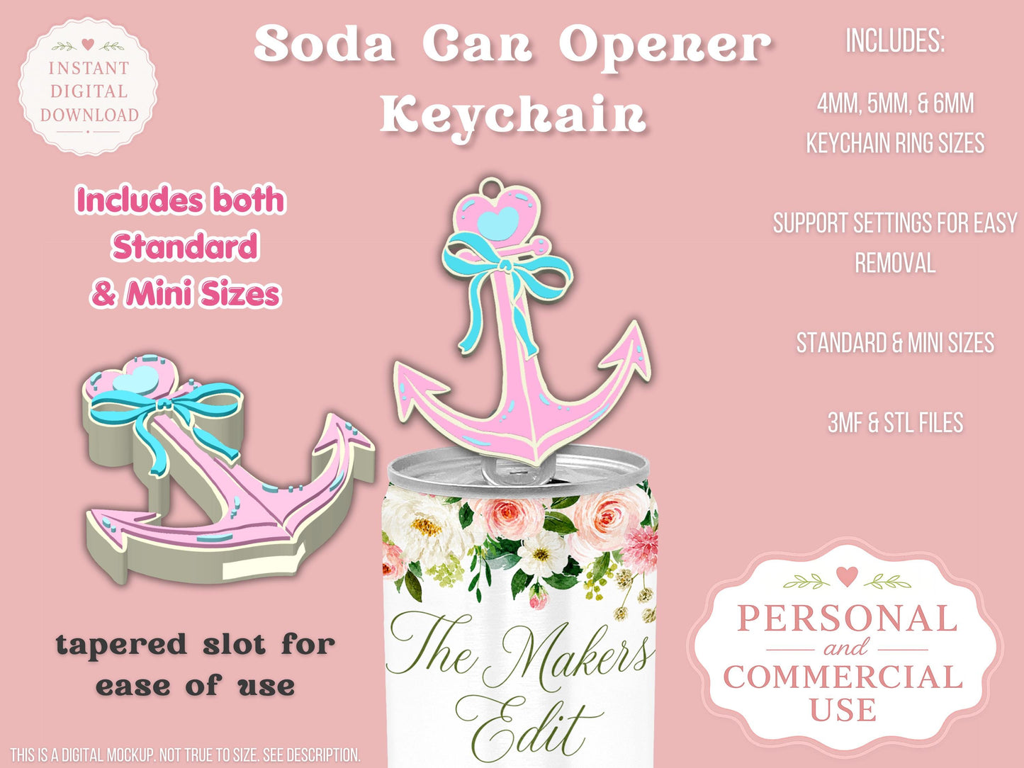 Whimsical Anchor Coquette Bow
