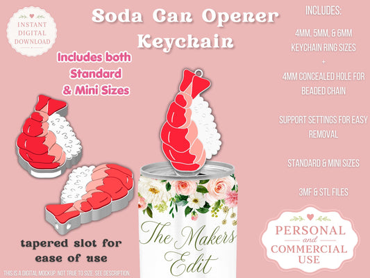 Nigiri Sushi - Can Tab Opener - Digital File
