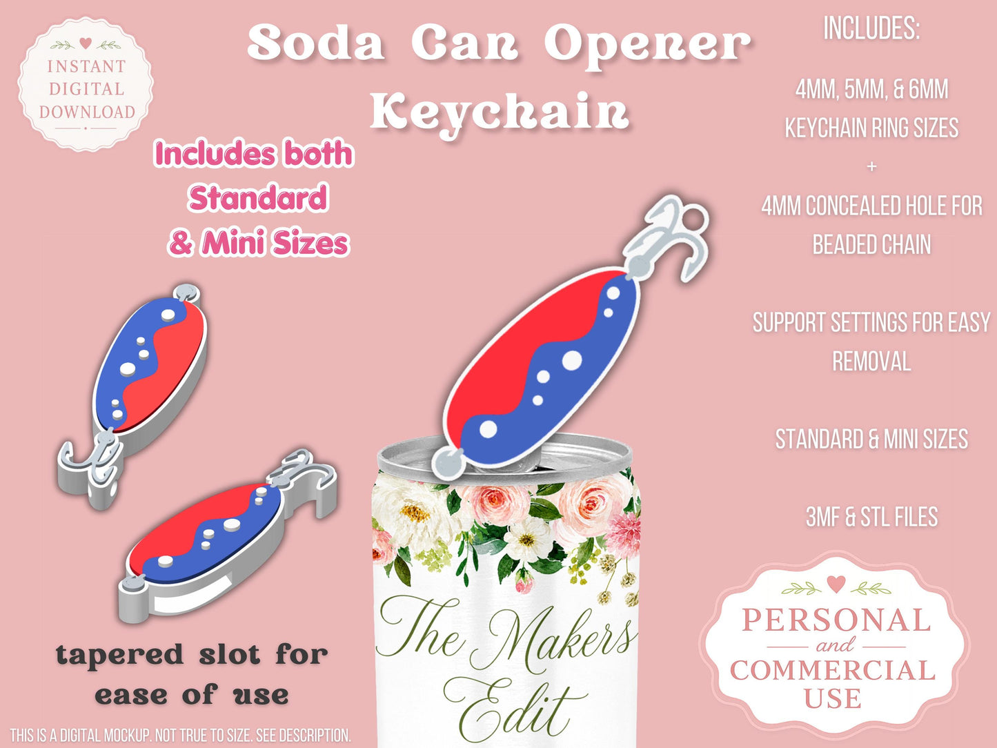 Fishing Lure - Can Tab Opener - Digital File