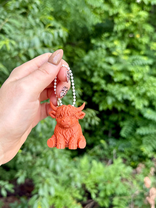 Highland Cow Keychain