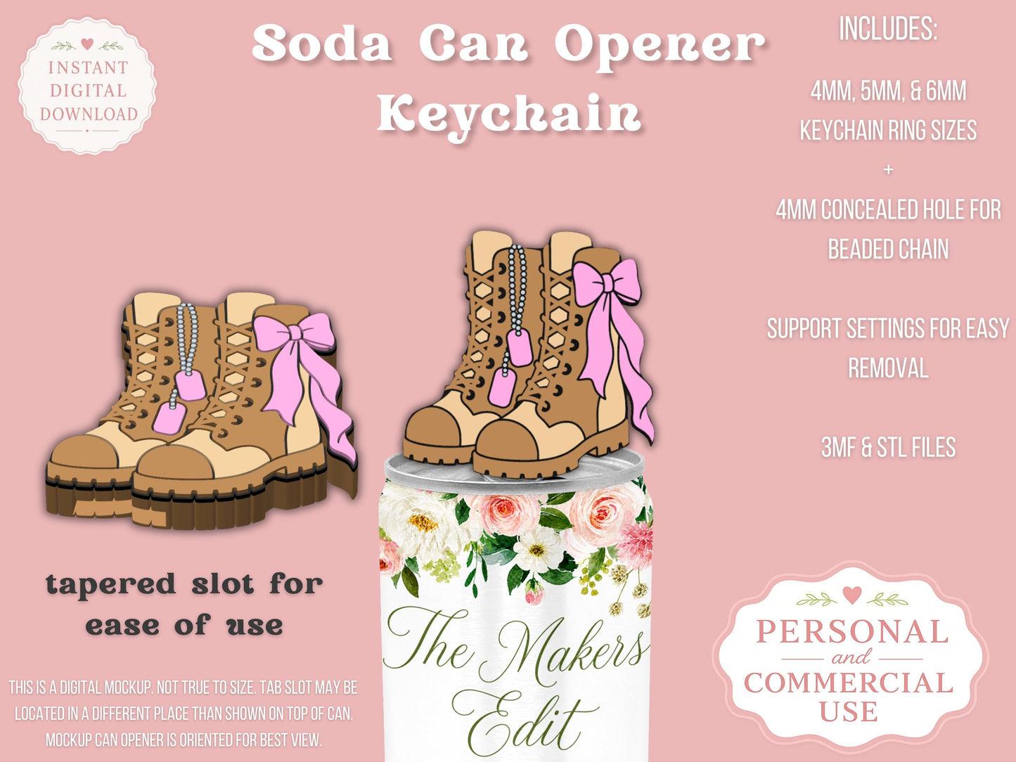 Combat Boots Coquette Bow