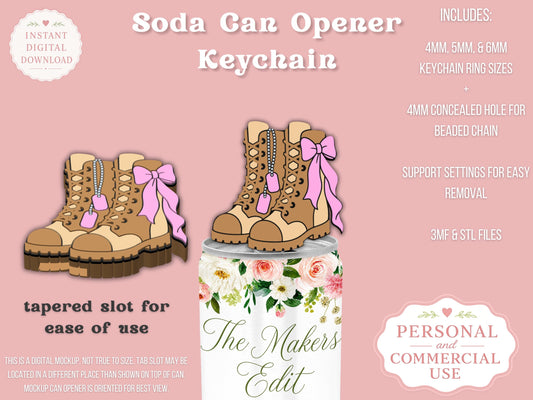 Combat Boots Coquette Bow