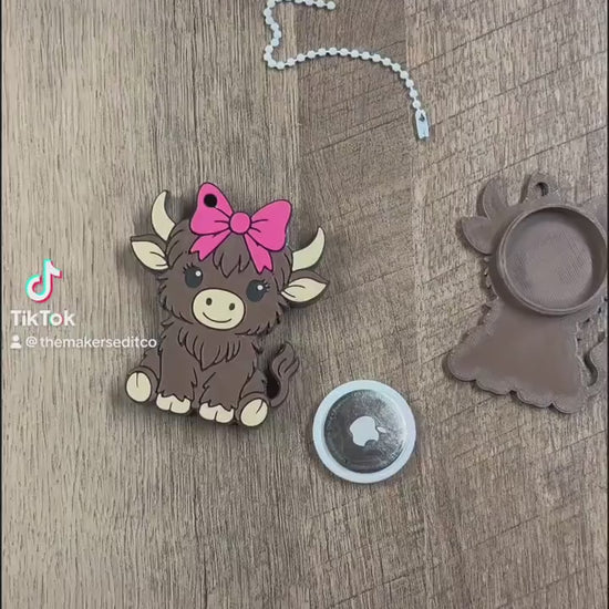 AirTag Holder Keychain | Ballet Shoes | STL 3MF